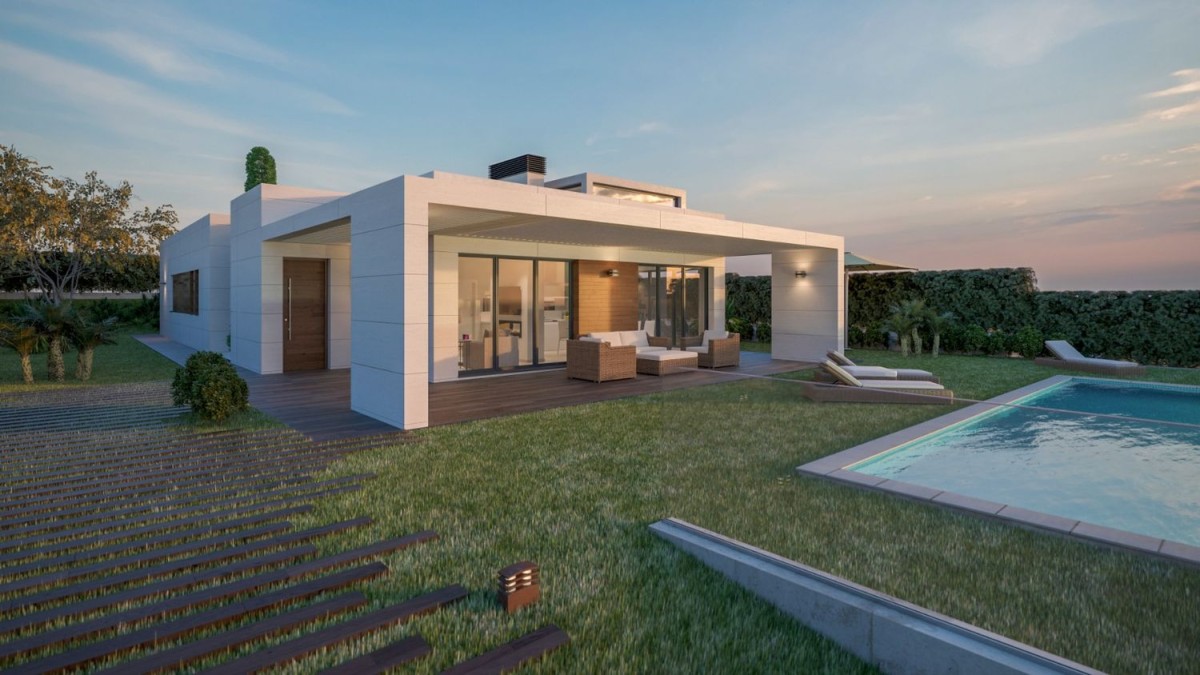 Chalet con piscina en Badajoz