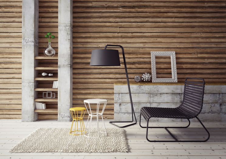 Muebles con lámparas, para casas luminosas y de diseño