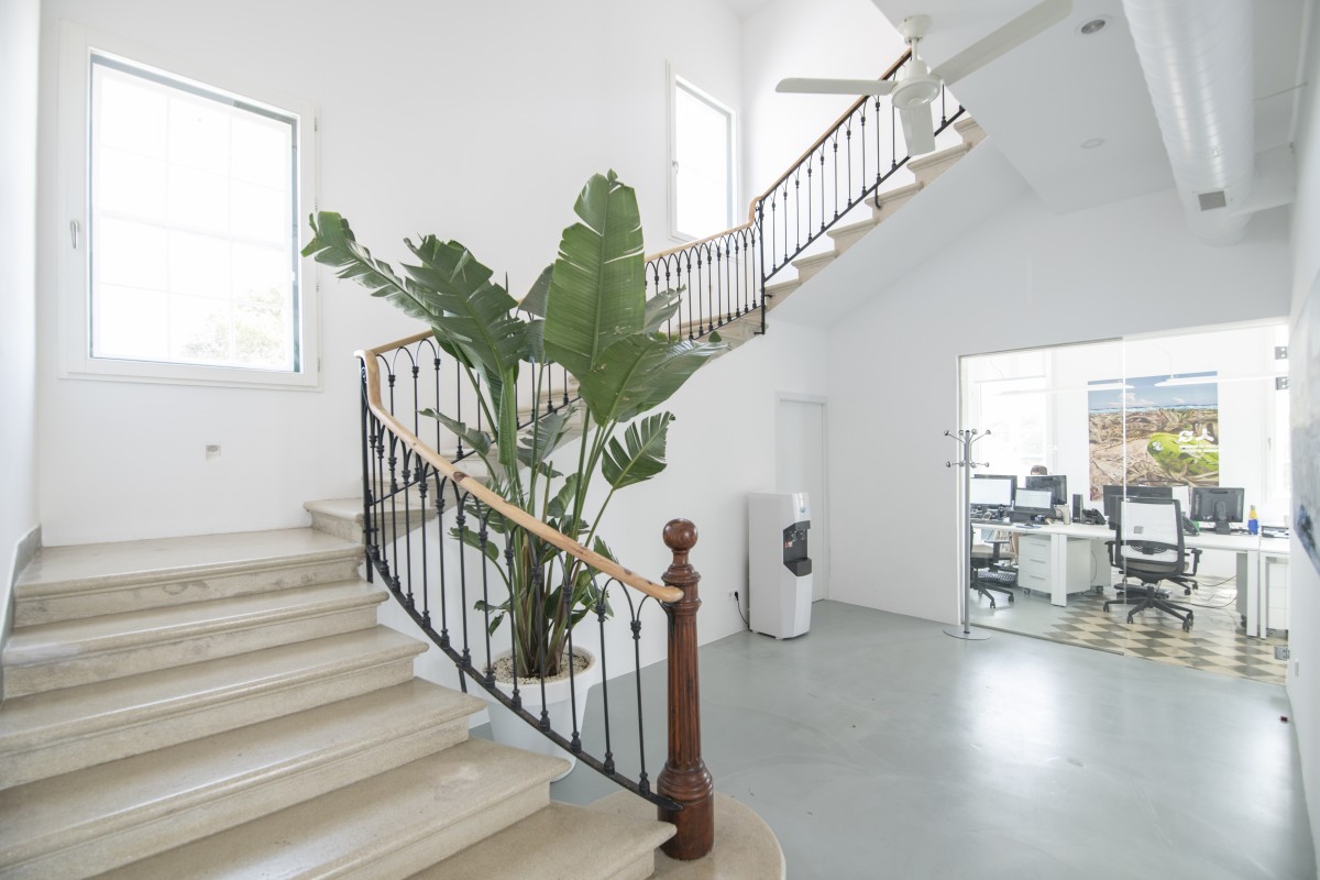 Escaleras interior casa reformada