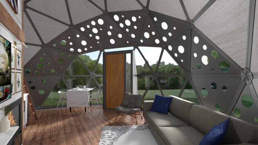 Es un diseño de la empresa norteamericana Ekodome