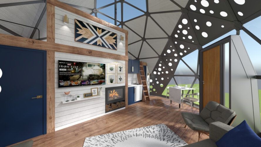 El interior es un espacio multiusos
