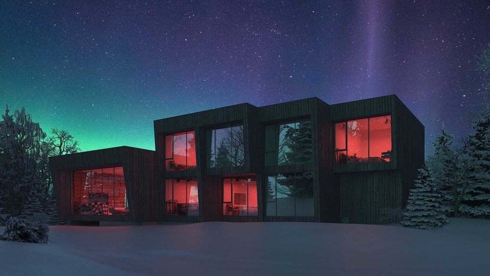Un hotel en el corazón de Alaska con unas vistas espectaculares a la aurora boreal