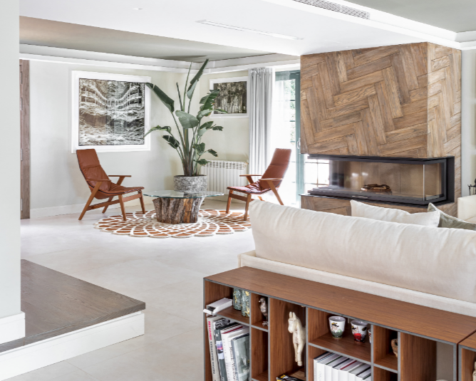 Los tonos neutros dominan la estancia