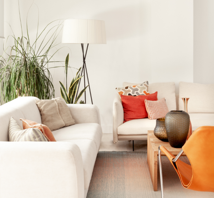 El color, en los accesorios y mobiliario