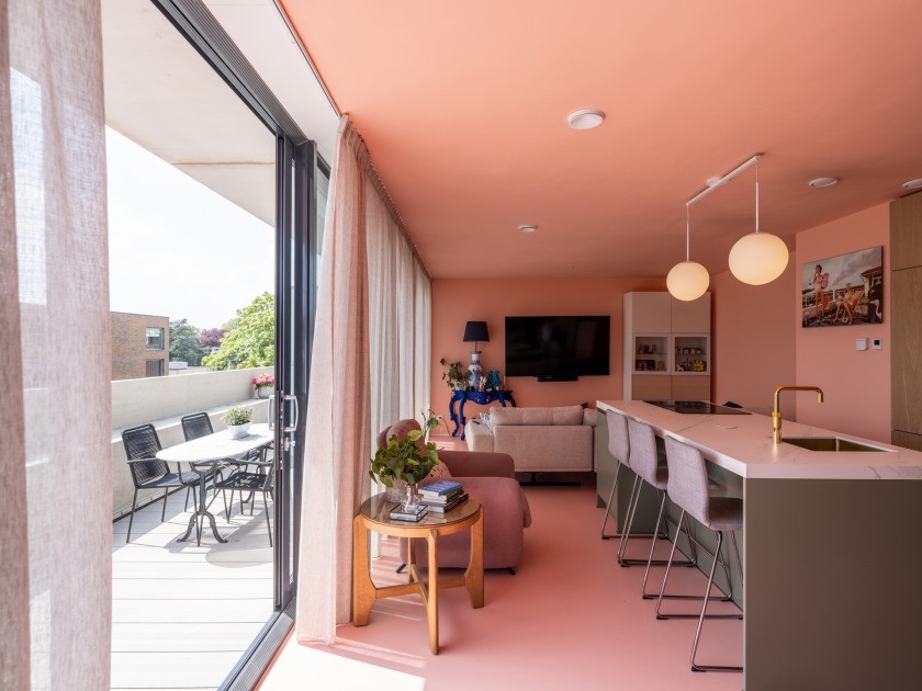 Los apartamentos de la extensión sobre la iglesia tienen unas fabulosas terrazas.