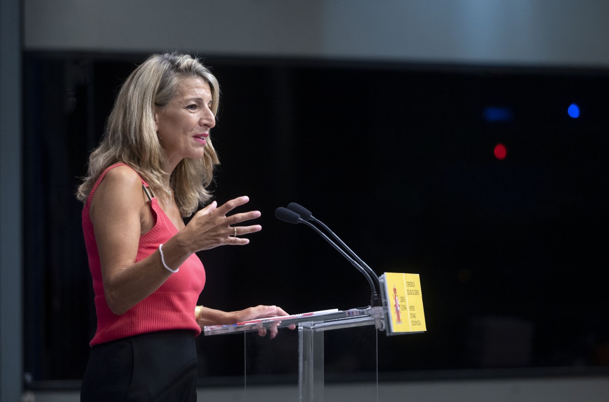 La vicepresidenta segunda del Gobierno y ministra de Trabajo y Economía Social, Yolanda Díaz, en una imagen de archivo.