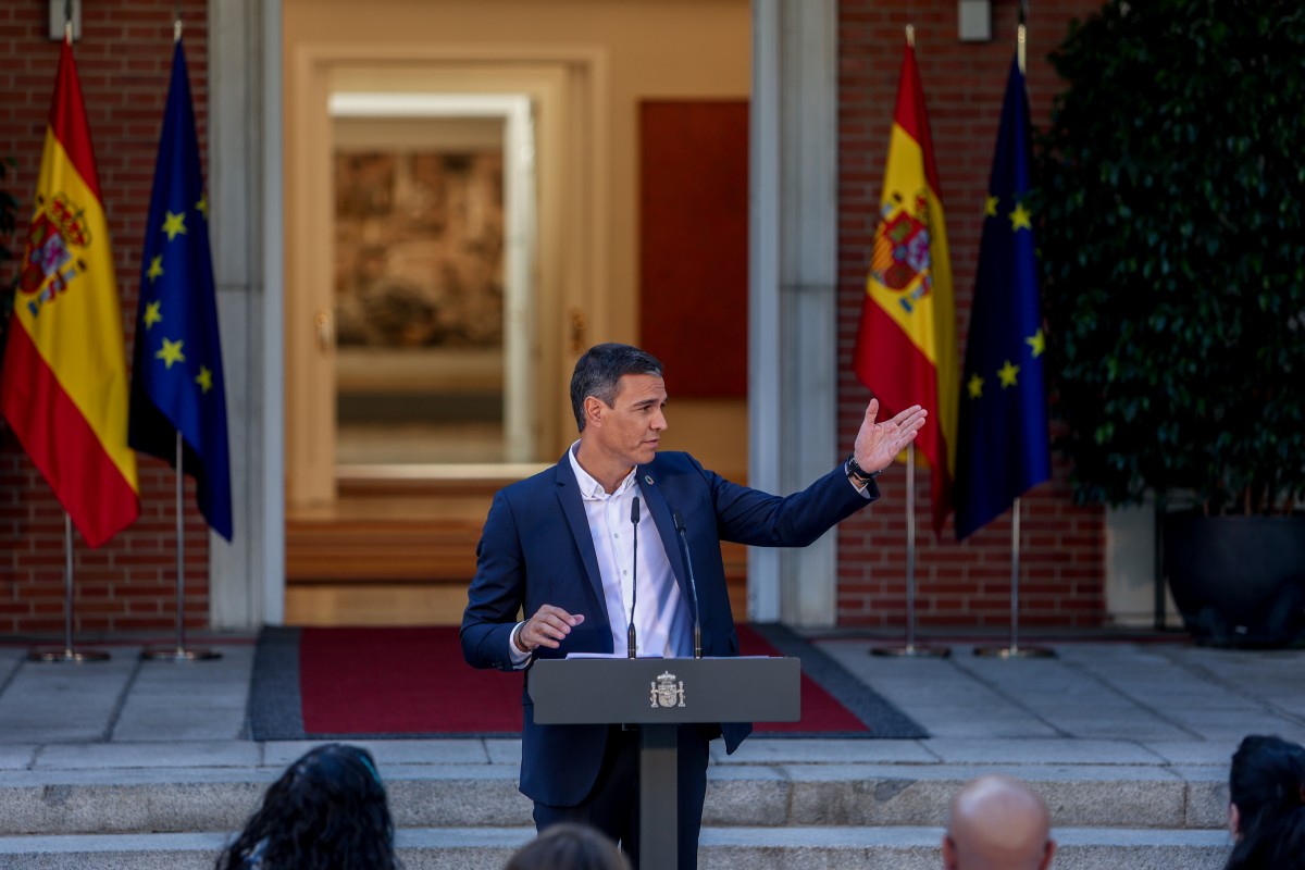 El presidente del Gobierno, Pedro Sánchez