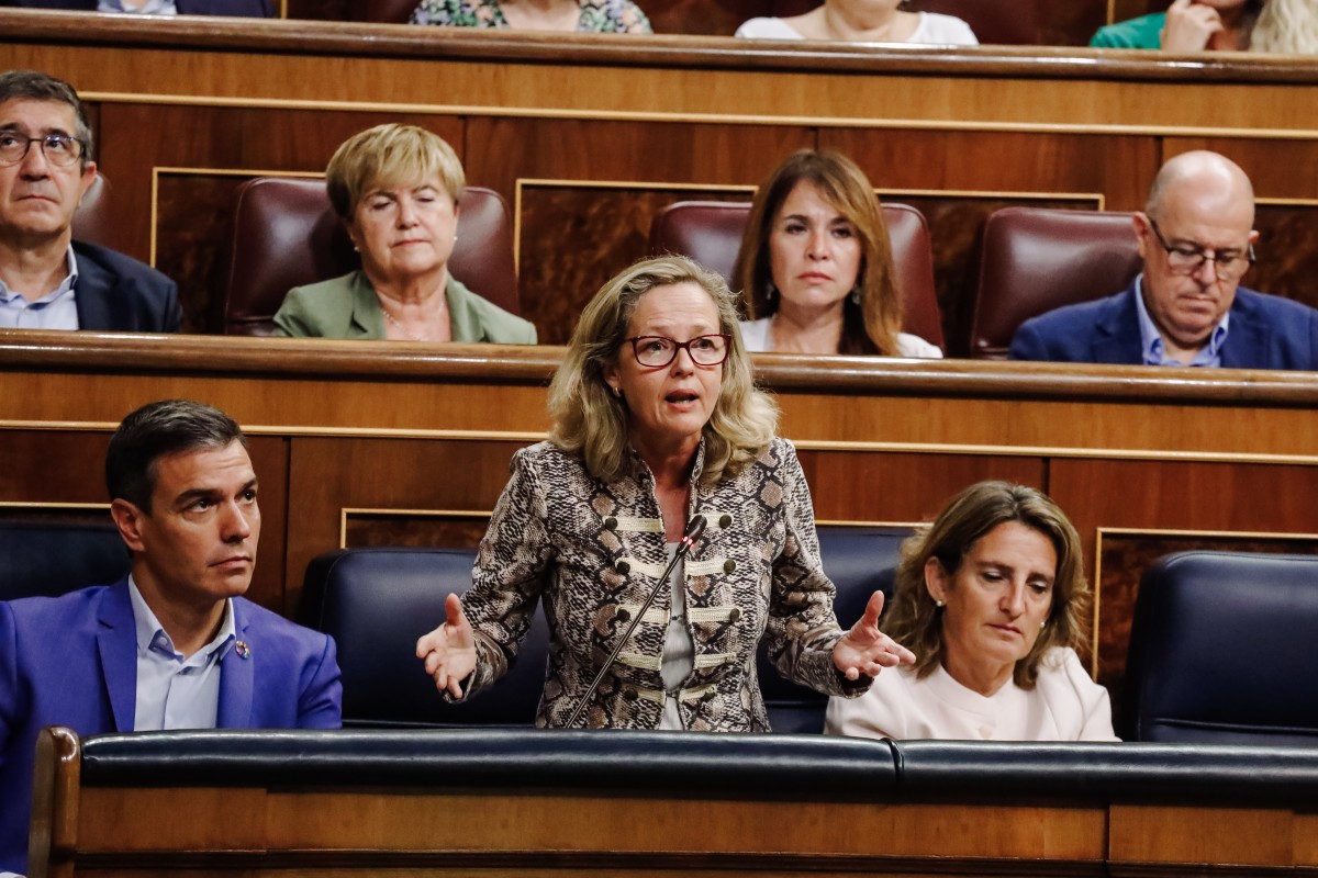 La vicepresidenta primera del Gobierno y ministra de Asuntos Económicos y Transformación Digital, Nadia Calviño