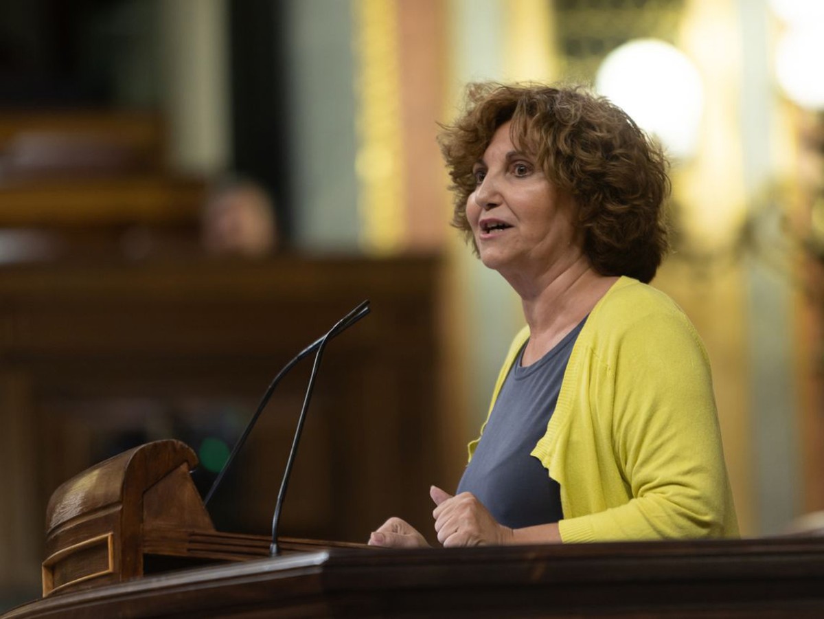 Pilar Garrido, del Grupo Parlamentario Confederal de Unidas Podemos-En Comú Podem-Galicia en Común