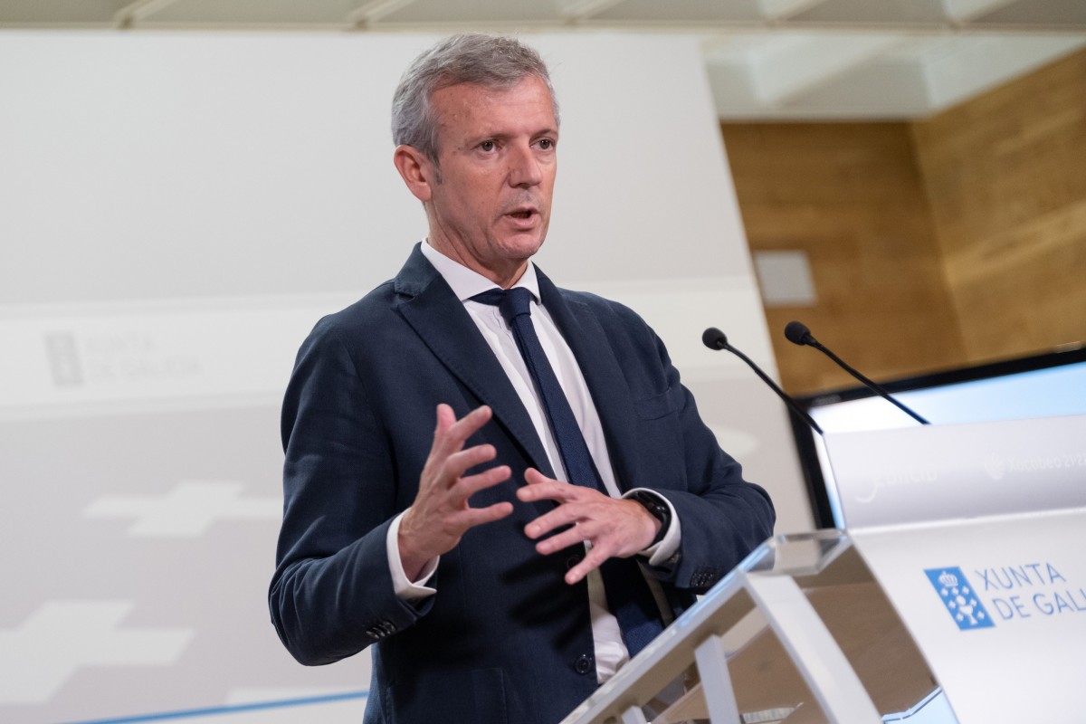 El presidente de la Xunta, Alfonso Rueda
