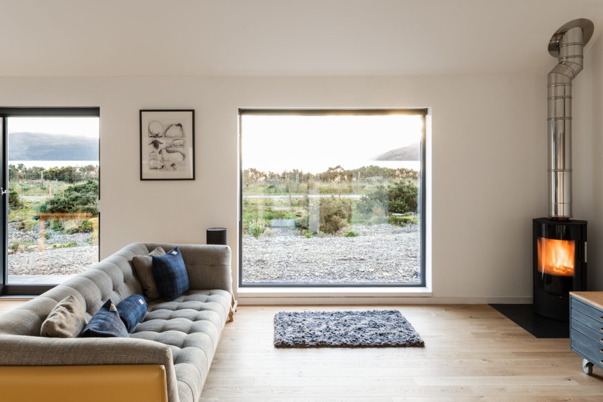 Salón de la cabaña de Rural Design