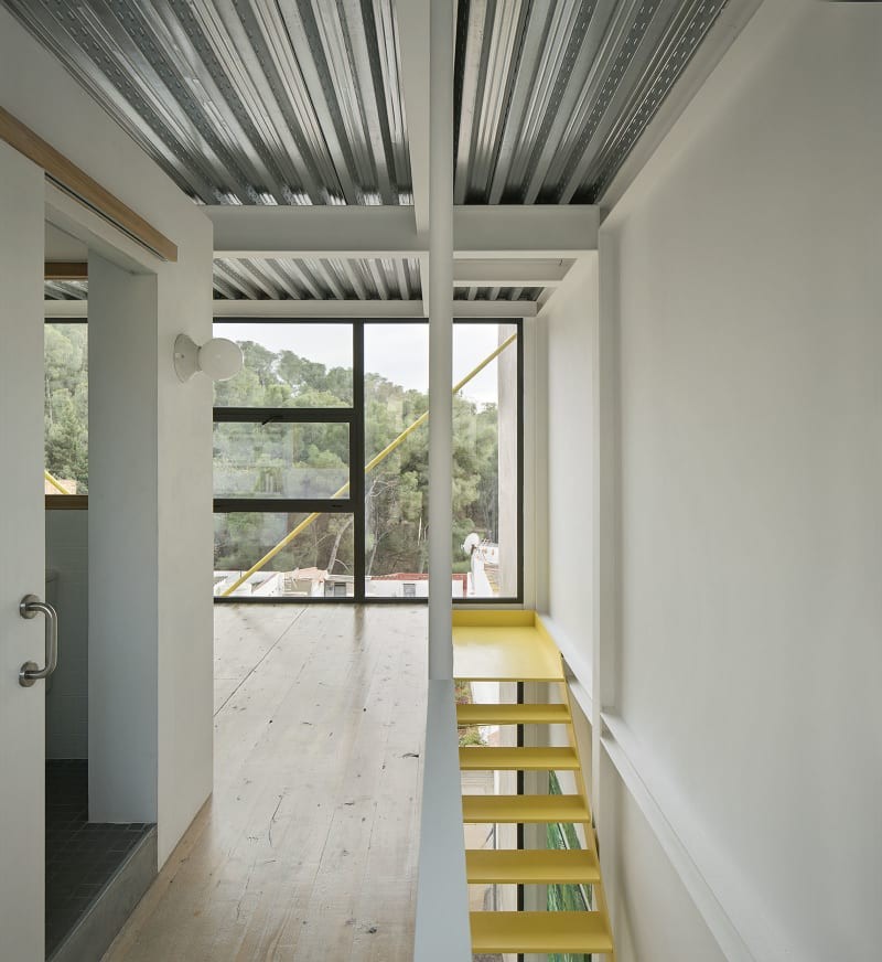 Escaleras y planta Casa Collumpio MACH Barcelona