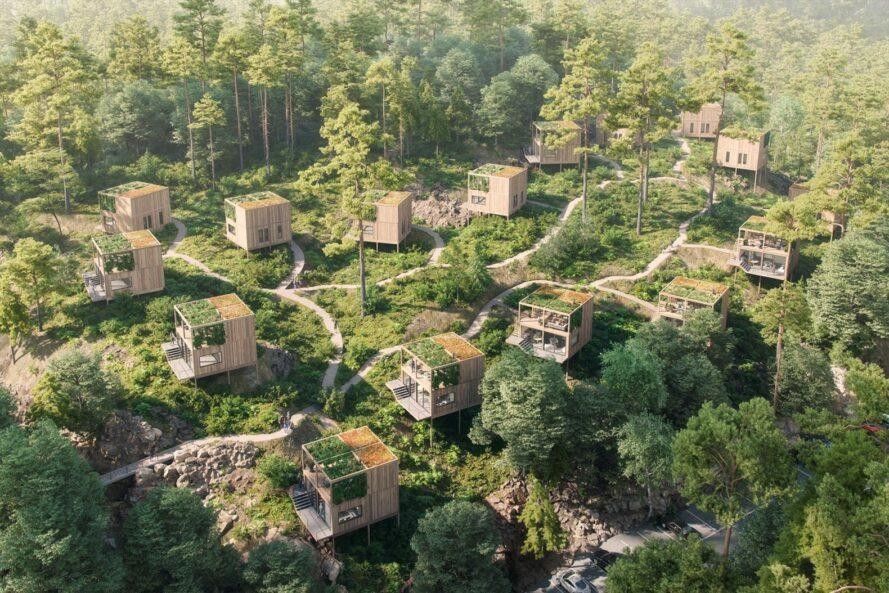 Imagen general de las Movikheien Cabins
