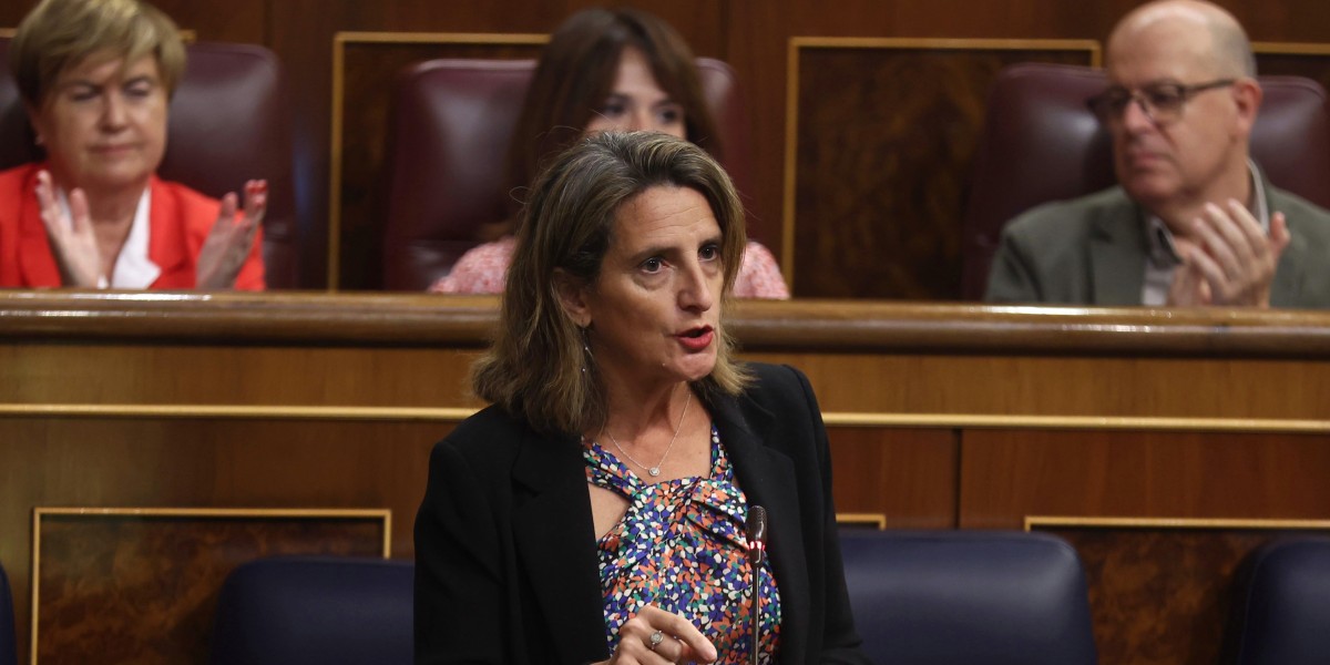 La vicepresidenta del Gobierno y ministra para la Transición Ecológica y el Reto Demográfico, Teresa Ribera