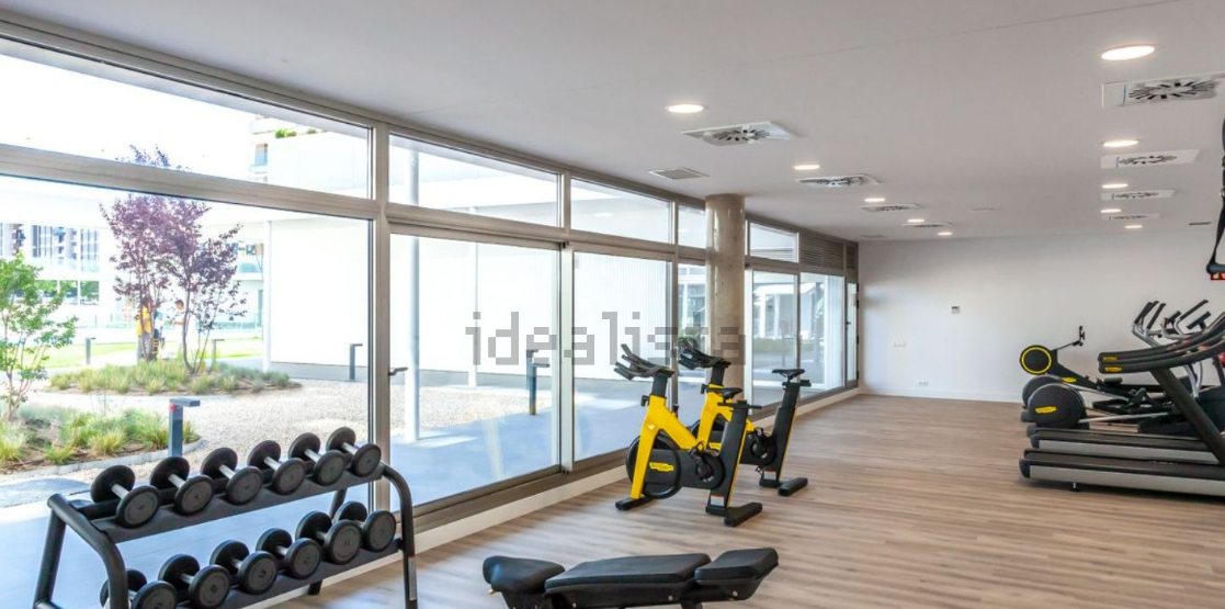 Gimnasio de una de sus promociones en Valdebebas