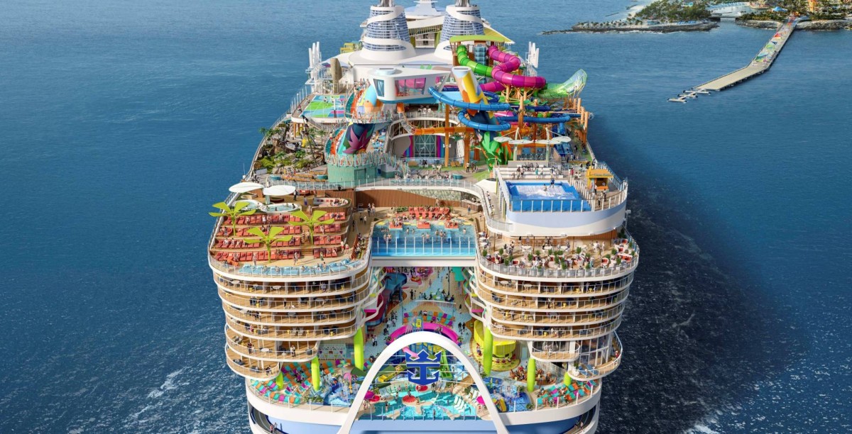 Maqueta de Icon of the Seas, de Royal Caribbean
