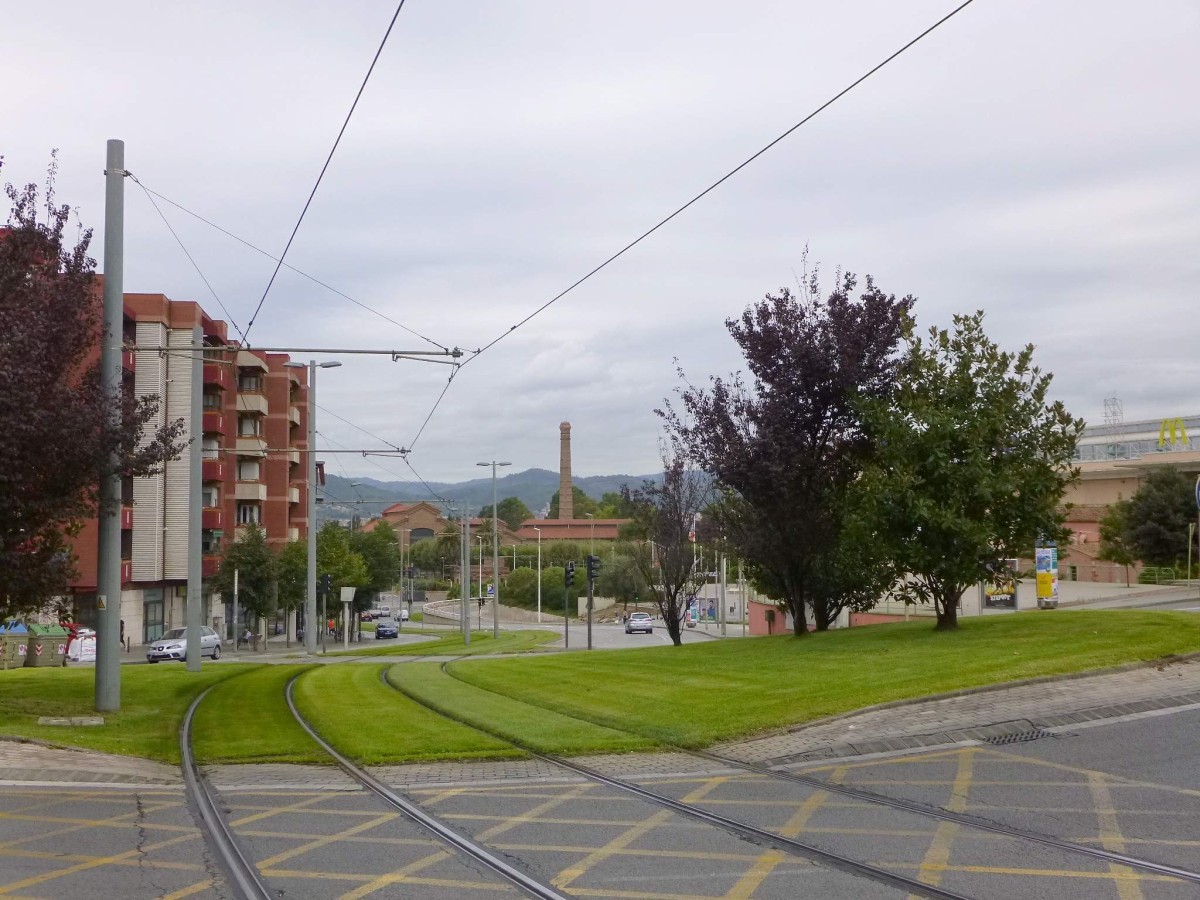 Carrils del tramvia de Cornellà de Llobregat