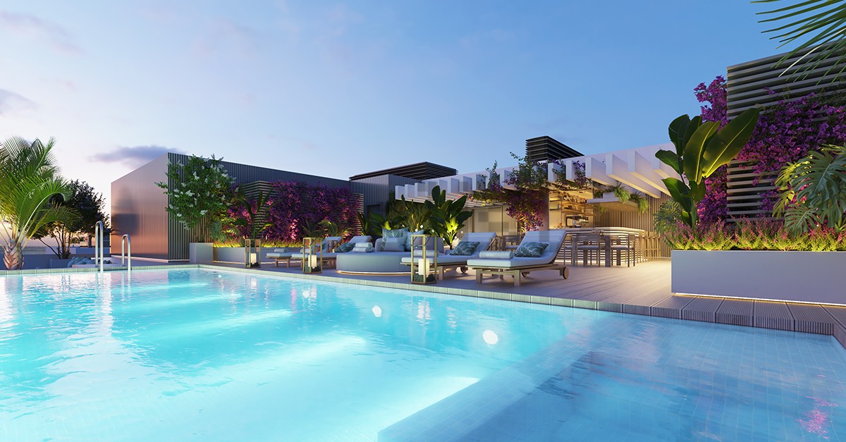 Piscina de Málaga Towers Vision