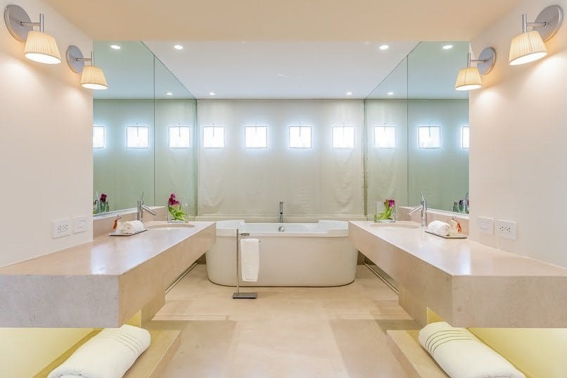 Siete dormitorios y siete baños