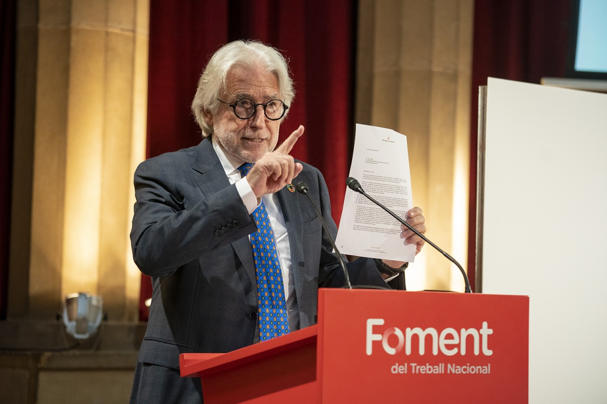 El presidente de Foment del Treball, Josep Sánchez Llibre