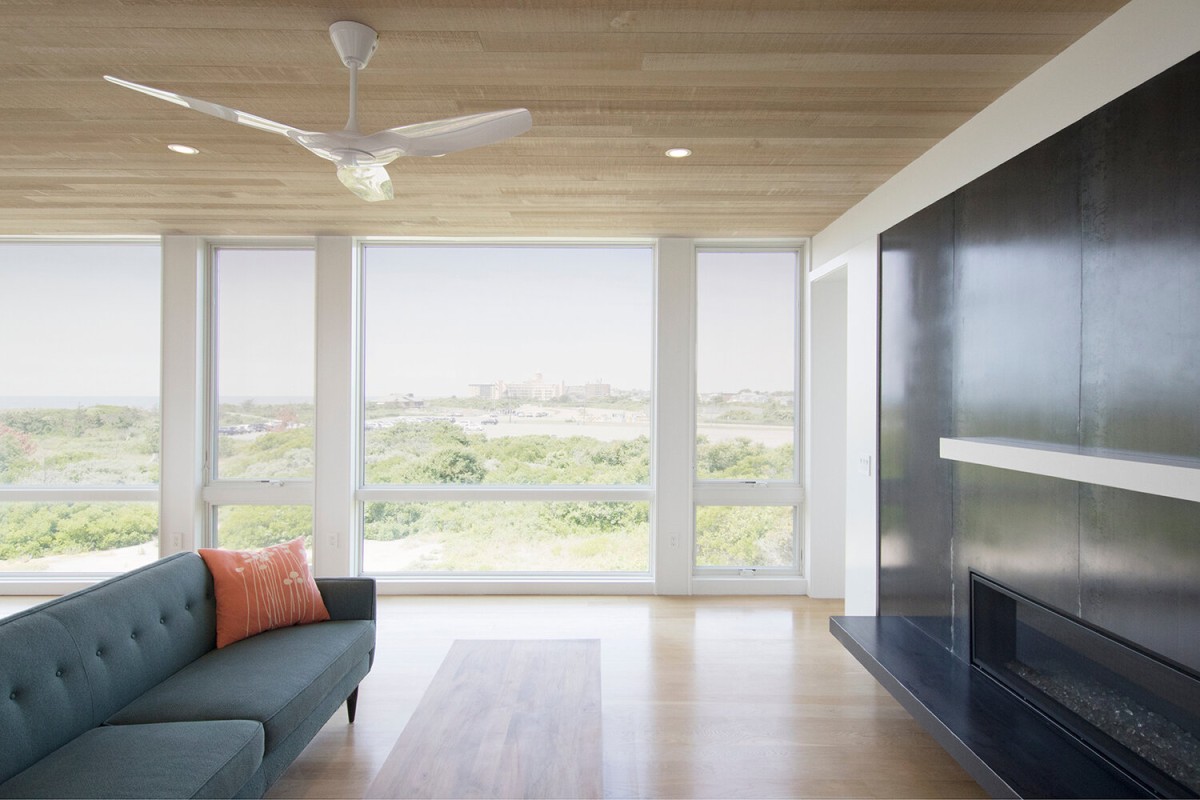 Salón de la casa prefabricada