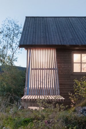 Detalle de la fachada lateral