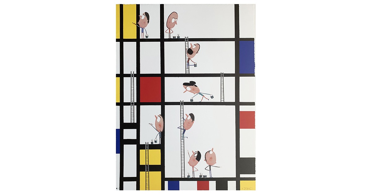 Los Ayudantes de Mondrian, 2022/ Moisés Yagües