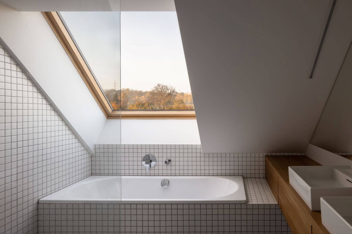Cuarto de baño con vistas