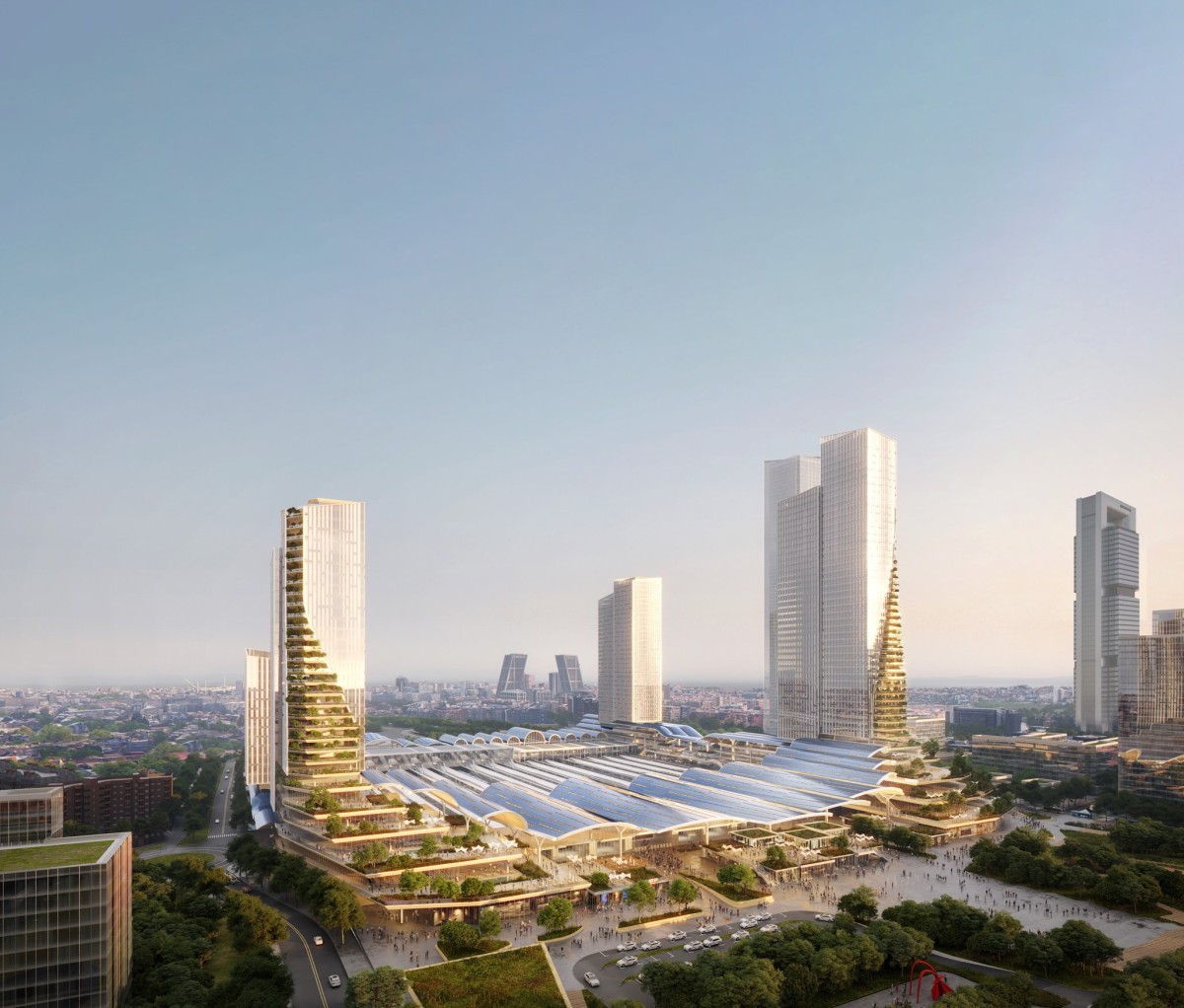 Proyección de la nueva estación de Chamartín