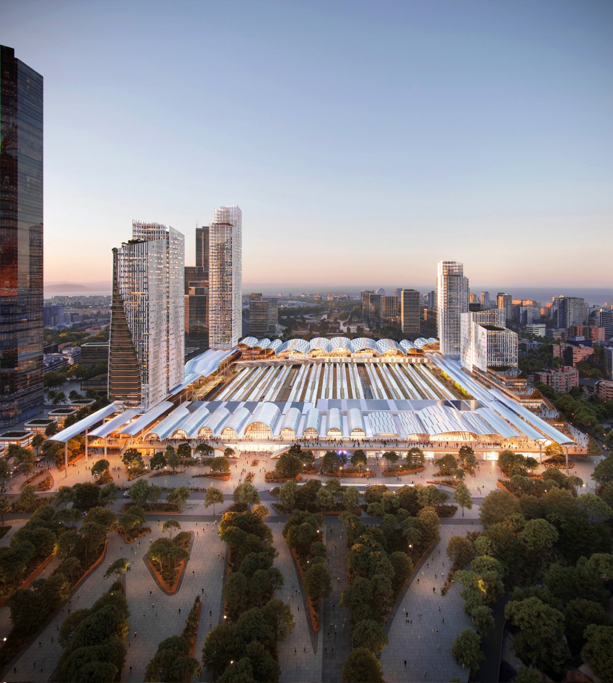 Exterior de la futura estación de Chamartín