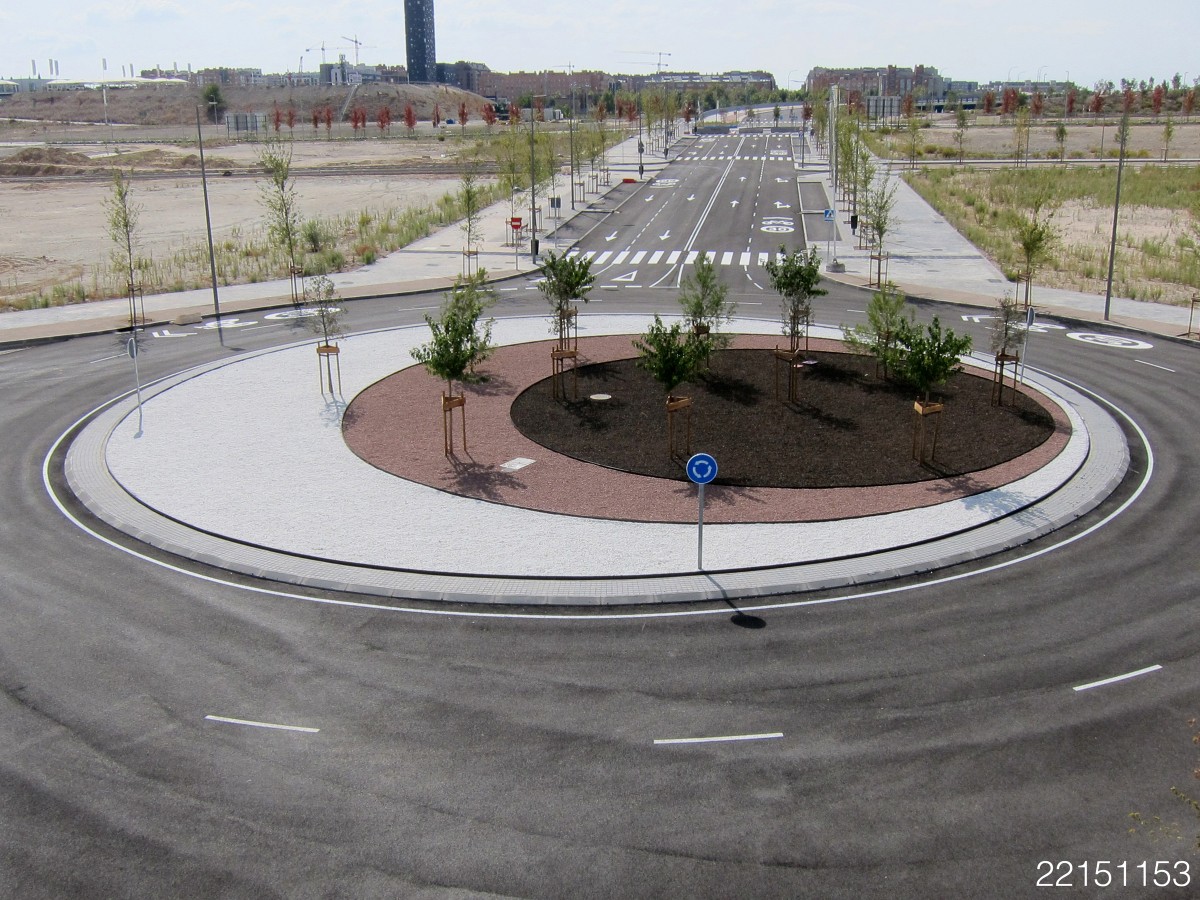 Detalle de las obras en Los Berrocales (Madrid)