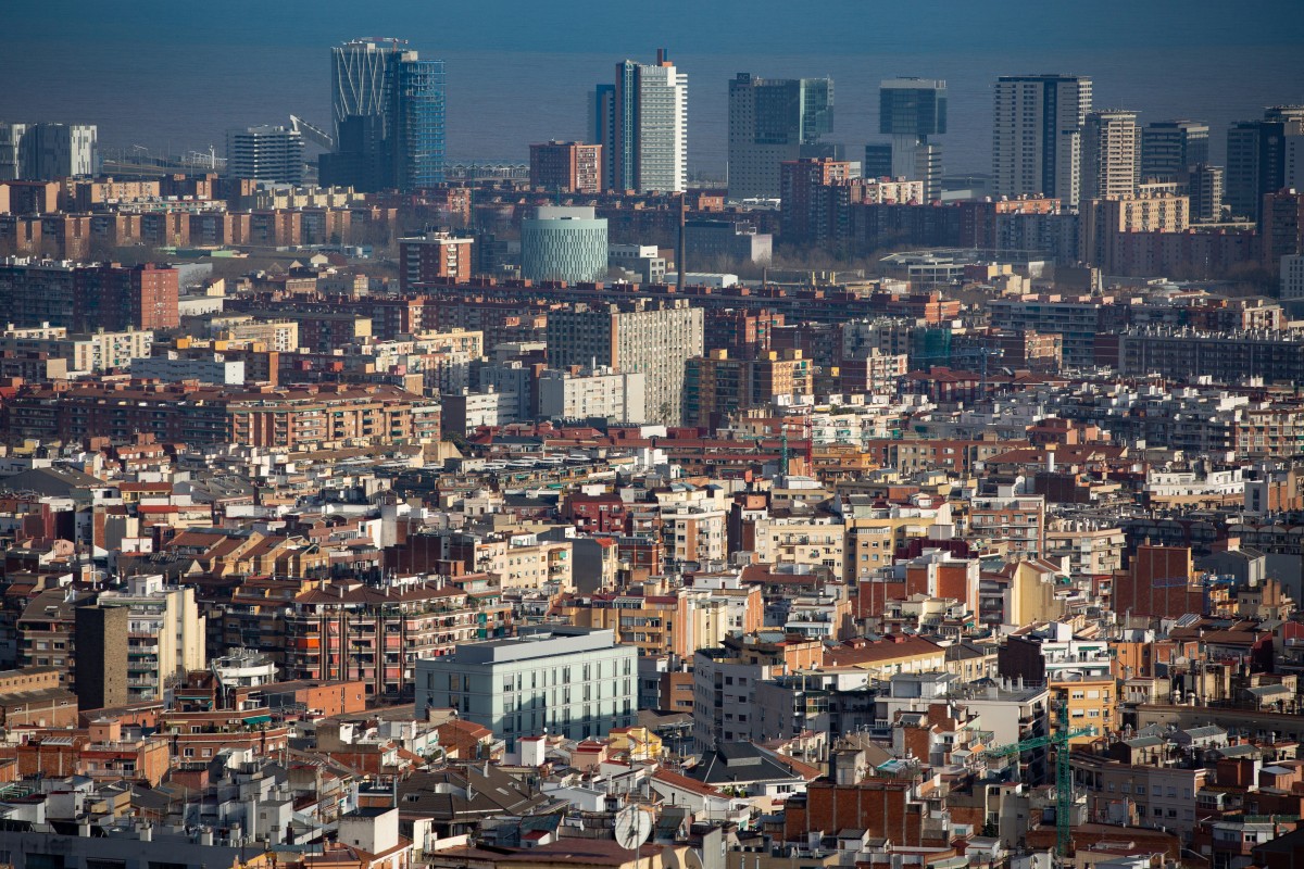 Panorámica de viviendas en Barcelona