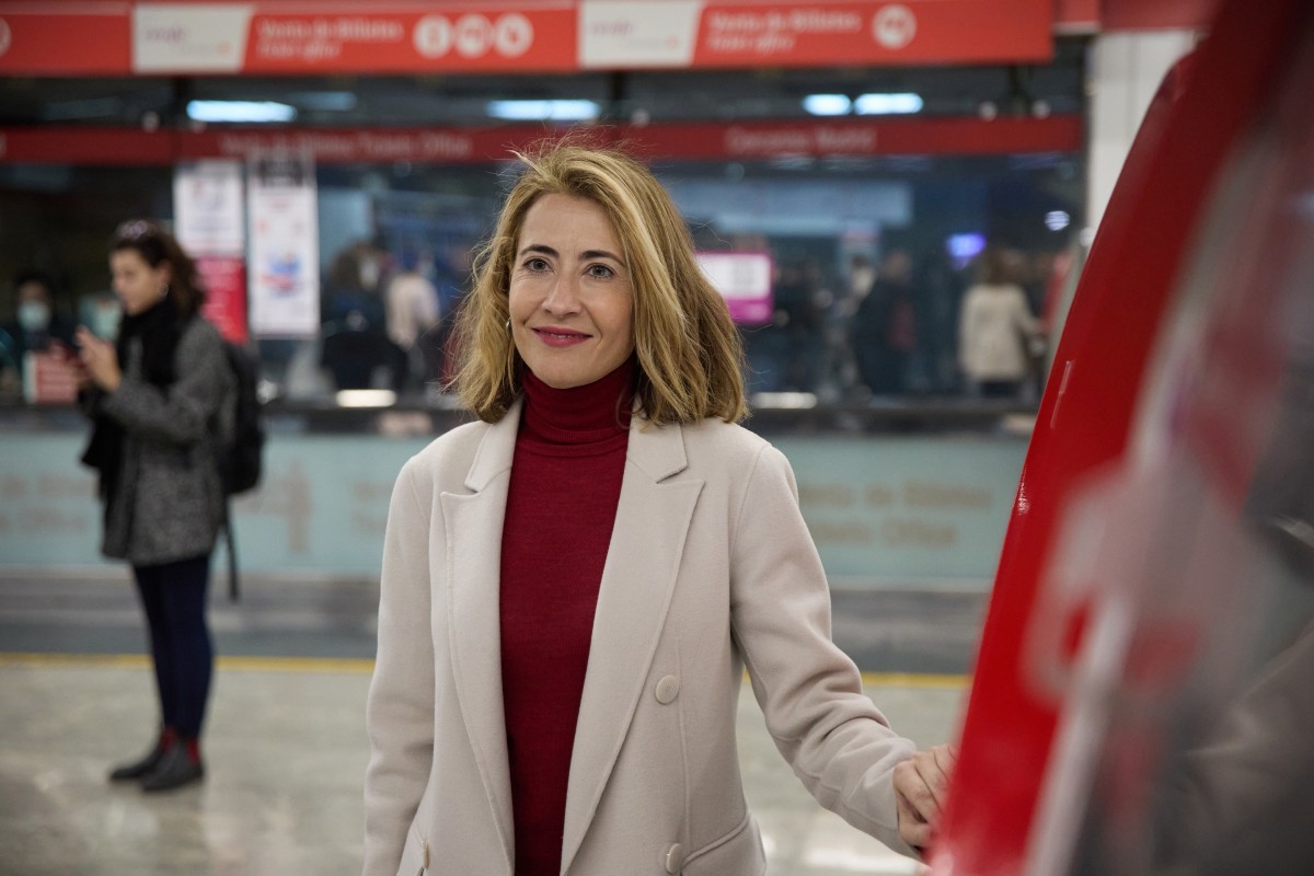 La ministra de Transportes, Movilidad y Agenda Urbana (Mitma), Raquel Sánchez, en una imagen de archivo.