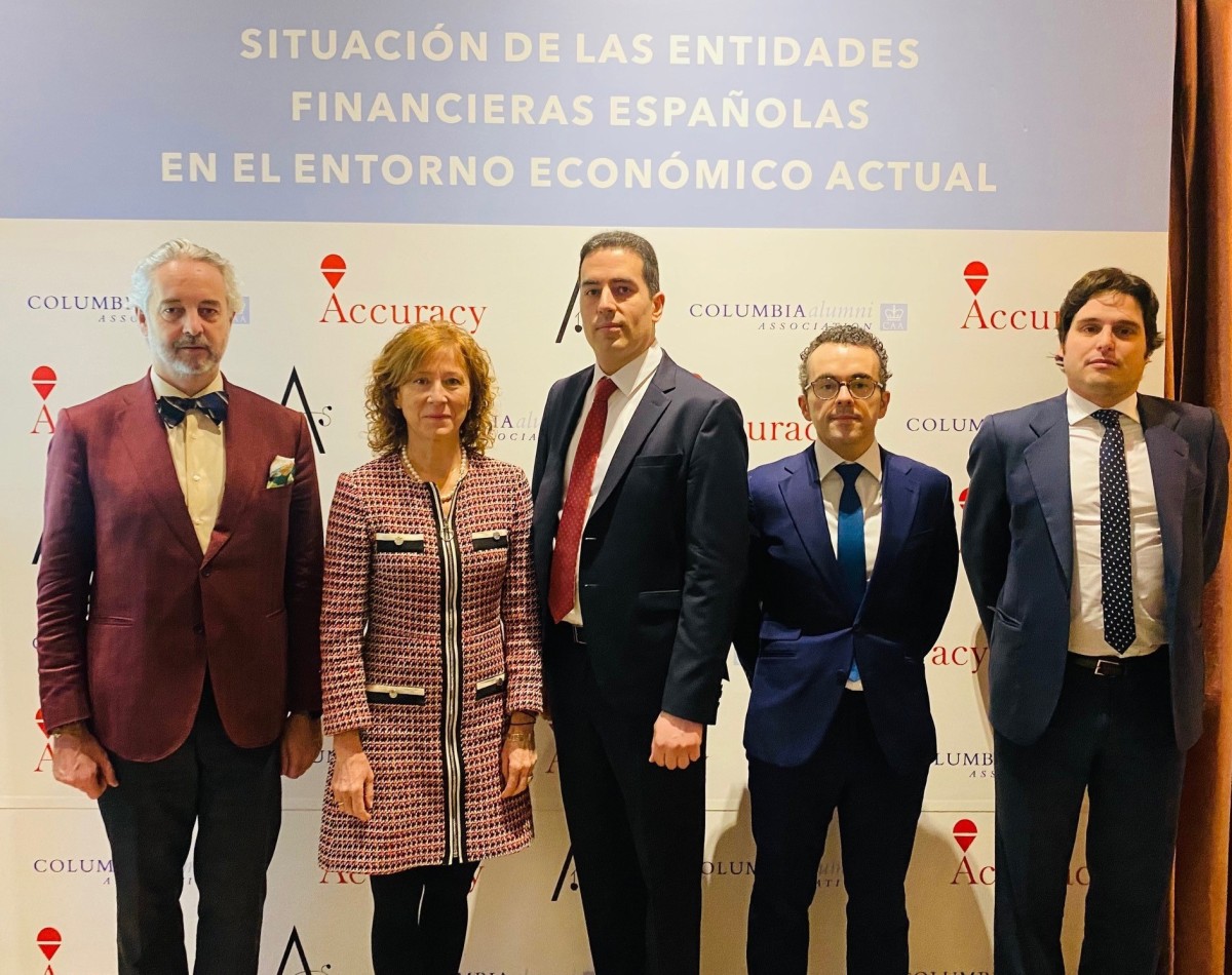 Margarita Delgado, subgobernadora del Banco de España, en el coloquio organizado por Columbia Alumni Association Spain.