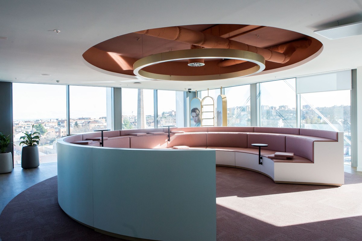 Sala Ágora de la nueva sede de L'Oréal España