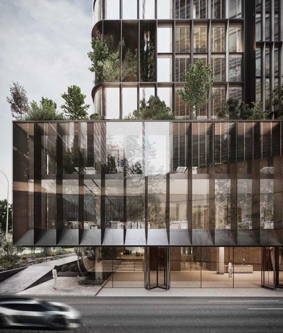 Fachada del edificio de oficinas