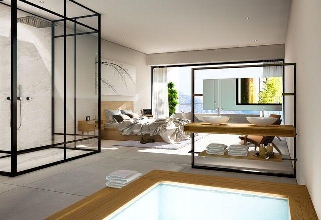 Habitaciones de la villa de lujo en Mijas