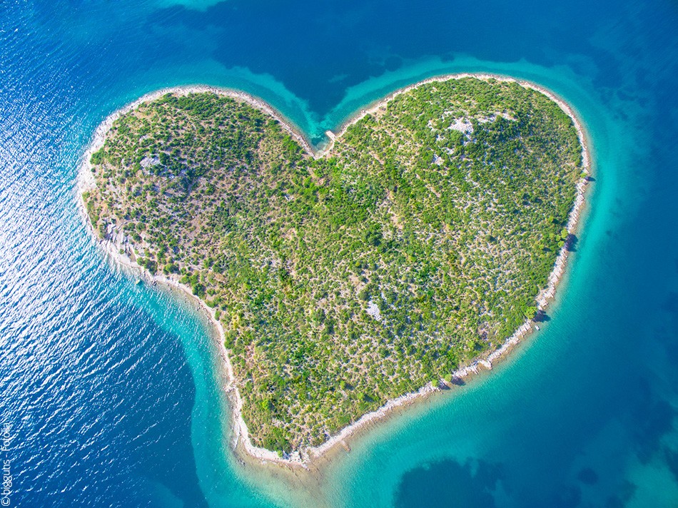 Isla en forma de corazón