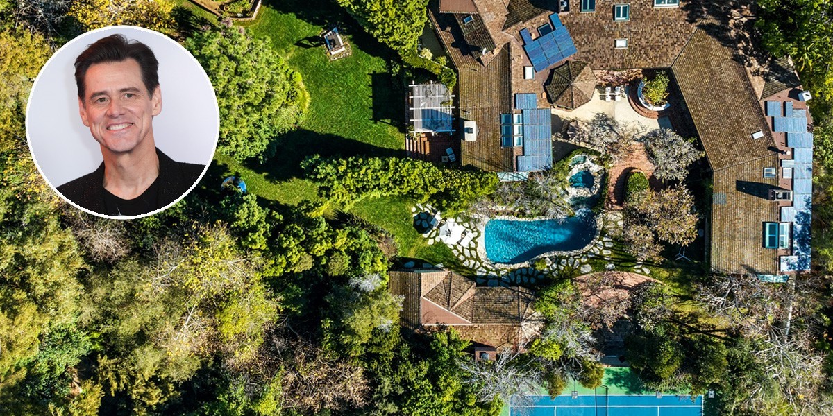 Jim Carrey pone en venta su mansión