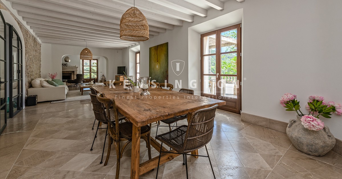 Comedor en Sa Talaia de Valldemossa, Mallorca