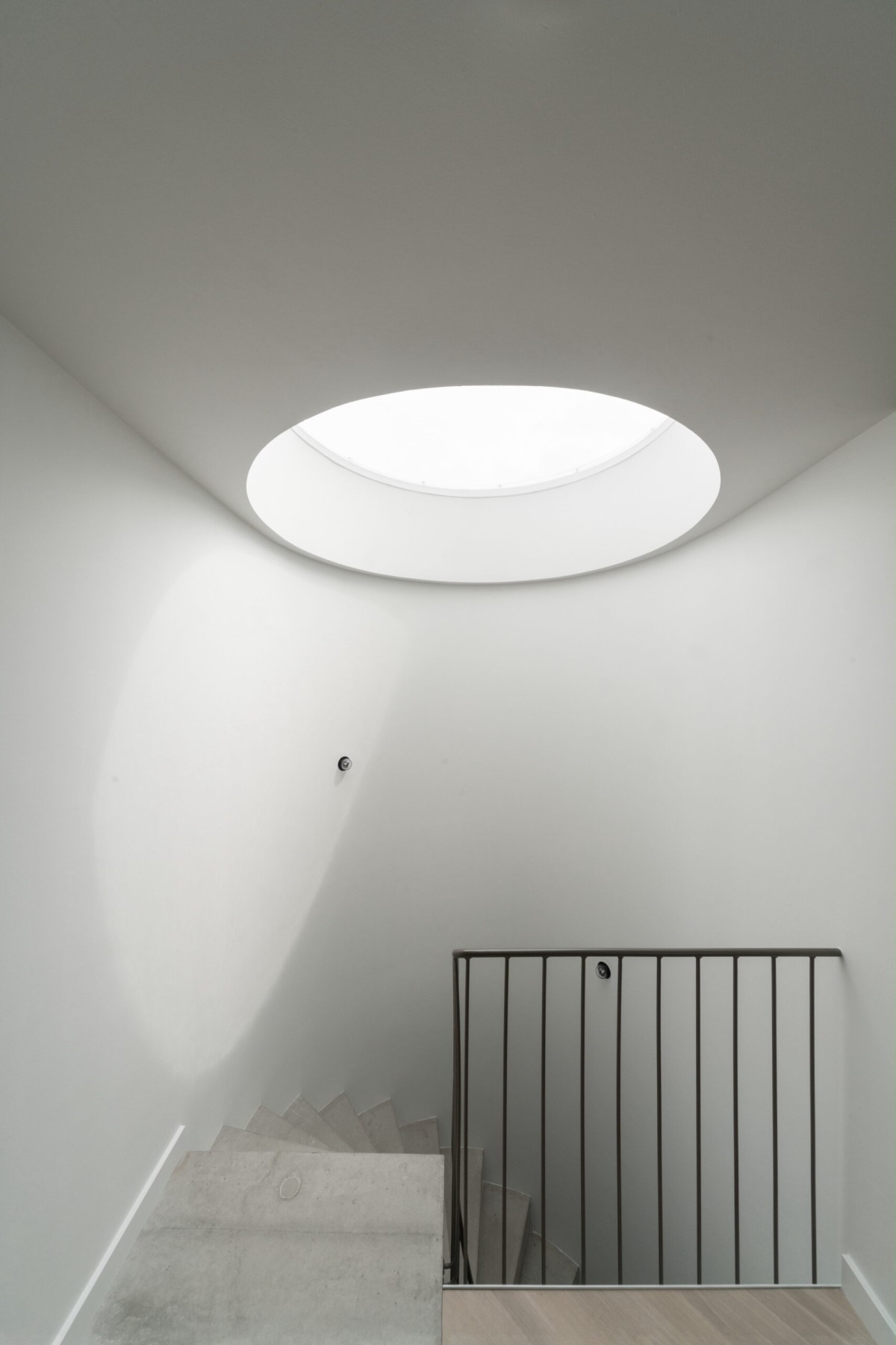 Lucernario sobre las escaleras