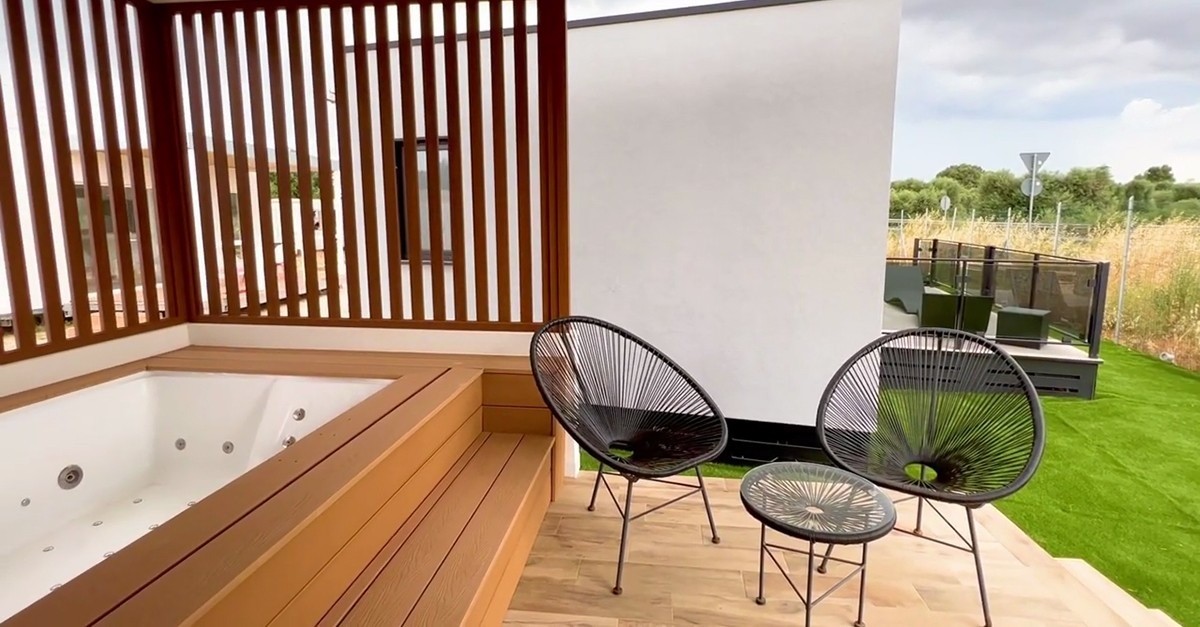 Casas prefabricadas en Italia. Terraza