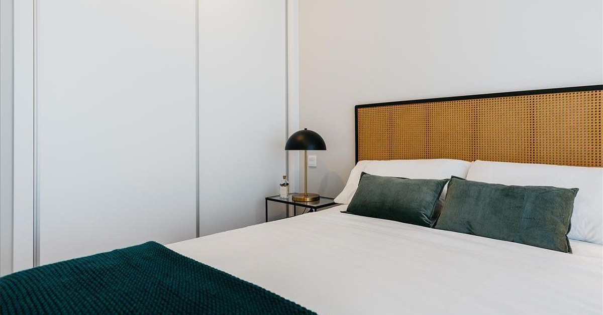 Dormitorio de un piso de Skypark Valdebebas