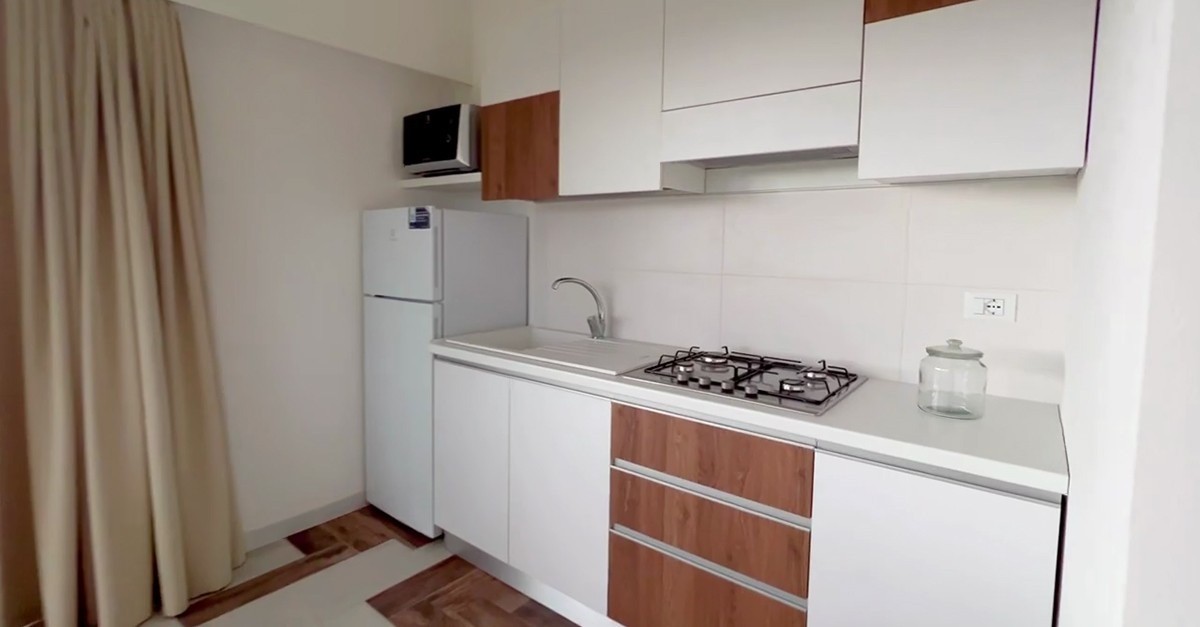 Casas prefabricadas en Italia. Cocina