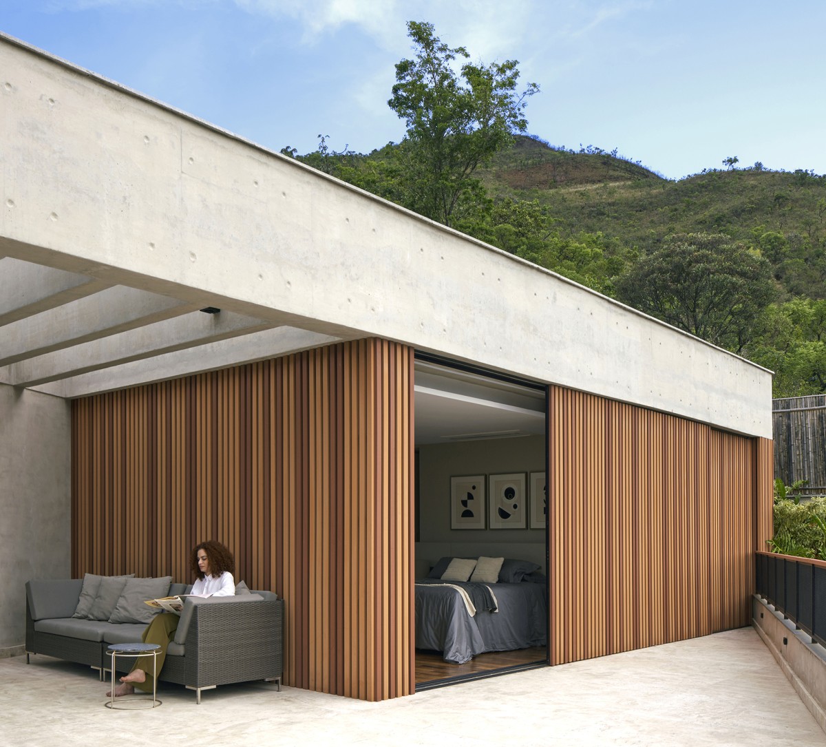 Terraza junto a la habitación