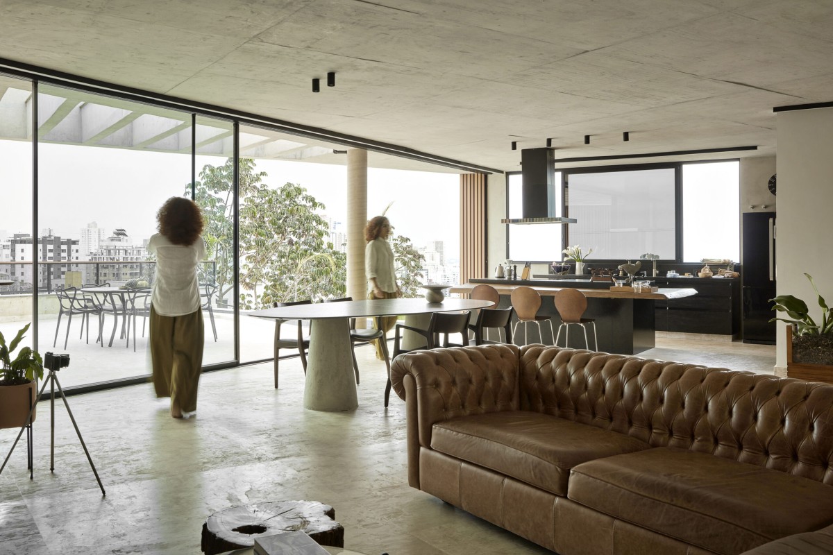 Cocina abierta al comedor y al salón