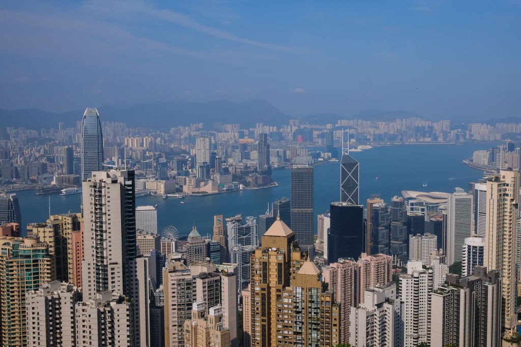 Vistas de la ciudad de Hong Kong