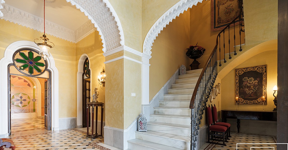 Hacienda La Hincosa, Huelva. Detalle escalera