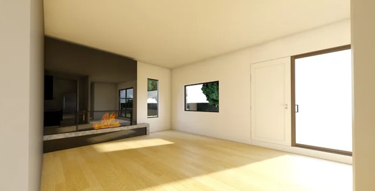 Interior casa contenedor