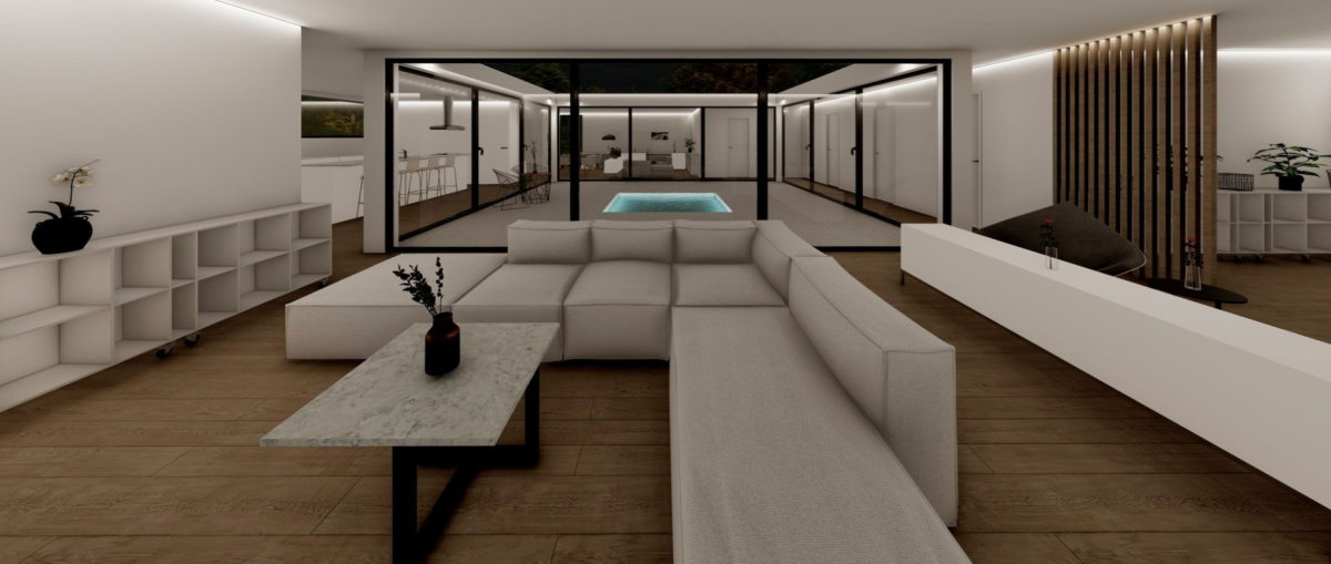 Interior contenedor-casa